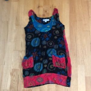 Colourful long tank by Papillon